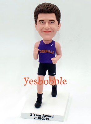 Male Runner Custom Bobblehead Male Runner Custom Bobblehead