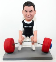Male Weightlifter Custom Bobblehead