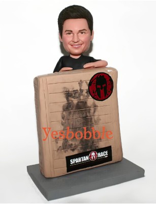 Man Climbing on a Wall Custom Bobblehead