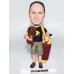 Man Holding a Cat and Carring a Golf Bag Bobblehead Man Holding a Cat and Carring a Golf Bag Bobblehead