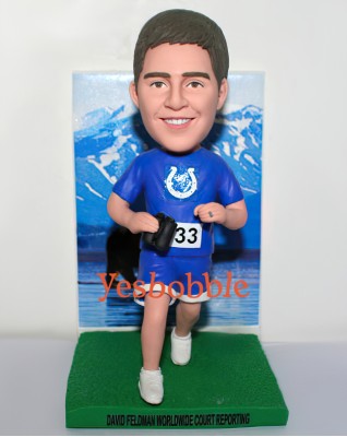 Runner Seeing Landscape Custom Bobblehead Runner Seeing Landscape Custom Bobblehead
