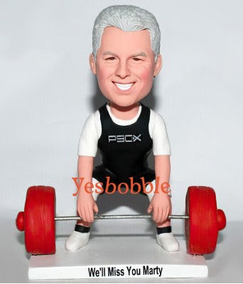 Weight Lifter Custom Bobblehead