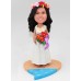 Custom Bride Bobblehead with Hawaiian Style Band