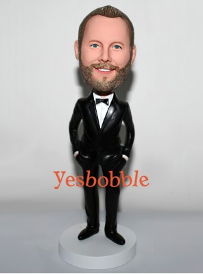Groomsman in Tuxedo Bobblehead