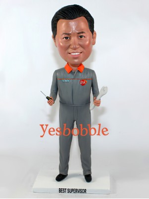 Auto Mechanic Custom Bobblehead