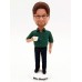 Bobblehead Man Holding a Mug of Coffee