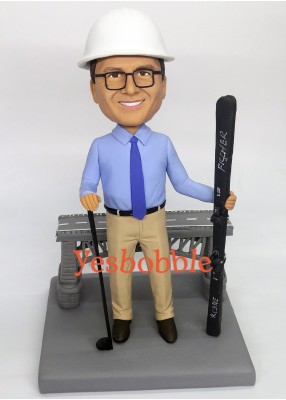 Bridge Engineer Custom Bobblehead Bridge Engineer Custom Bobblehead
