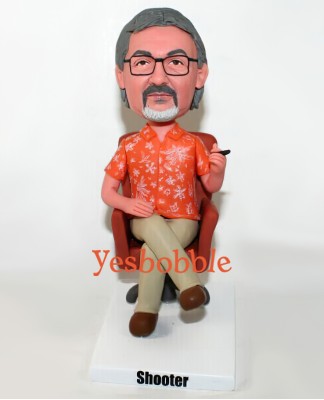 Casual Executive Boss With Cigar Bobblehead Casual Executive Boss With Cigar Bobblehead