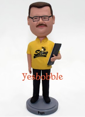 Coach With Clipboard Bobblehead