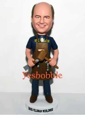 Custom Carpenter Bobblehead Doll