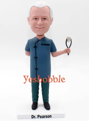 Custom Male Dentist Bobblehead Custom Male Dentist Bobblehead