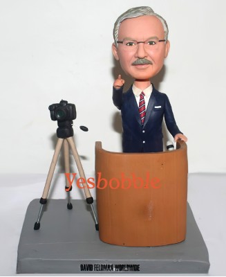 Custom Spokesman Bobblehead Doll Custom Spokesman Bobblehead Doll