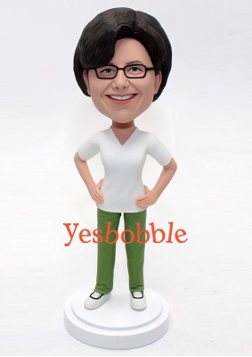 Female Nurse Custom Bobblehead