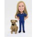 Female Nurse With Pet Bobblehead Female Nurse With Pet Bobblehead
