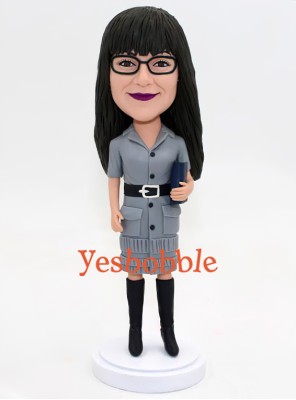 Female Teacher Custom Bobblehead Female Teacher Custom Bobblehead
