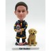 Firefighter Bobblehead With Dog Firefighter Bobblehead With Dog