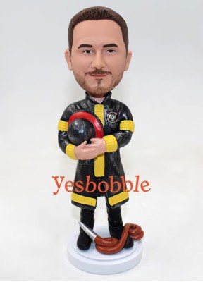 Fireman Custom Bobblehead Doll Fireman Custom Bobblehead Doll