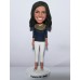 Lady Wearing a Scarf Custom Bobblehead