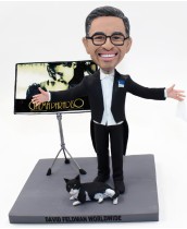 Magician Custom Bobblehead with Pet