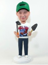 Male Gardener Custom Bobblehead Male Gardener Custom Bobblehead