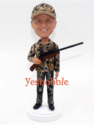 Male Hunter Bobblehead Doll
