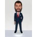 Executive Custom Bobblehead in Strips Suit
