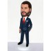 Executive Custom Bobblehead in Strips Suit