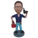 Mechanic Bobblehead With Electric Drill Mechanic Bobblehead With Electric Drill