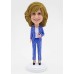 Office Lady In Stripe Suit Bobblehead