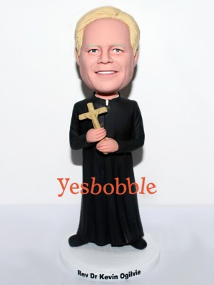 Pastor With Cross Bobblehead Pastor With Cross Bobblehead